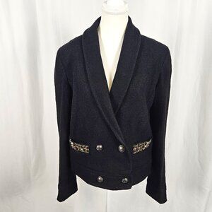 Ann Taylor LOFT Embellished Wool Blend Jacket - Size 10